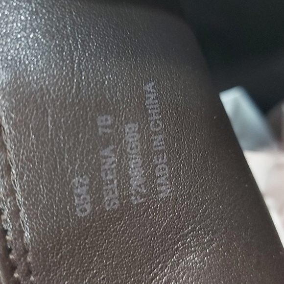 Coach Selena Brown Leather Block Heel Tassel Tall Almond Toe Boot 7B - Picture 6 of 12